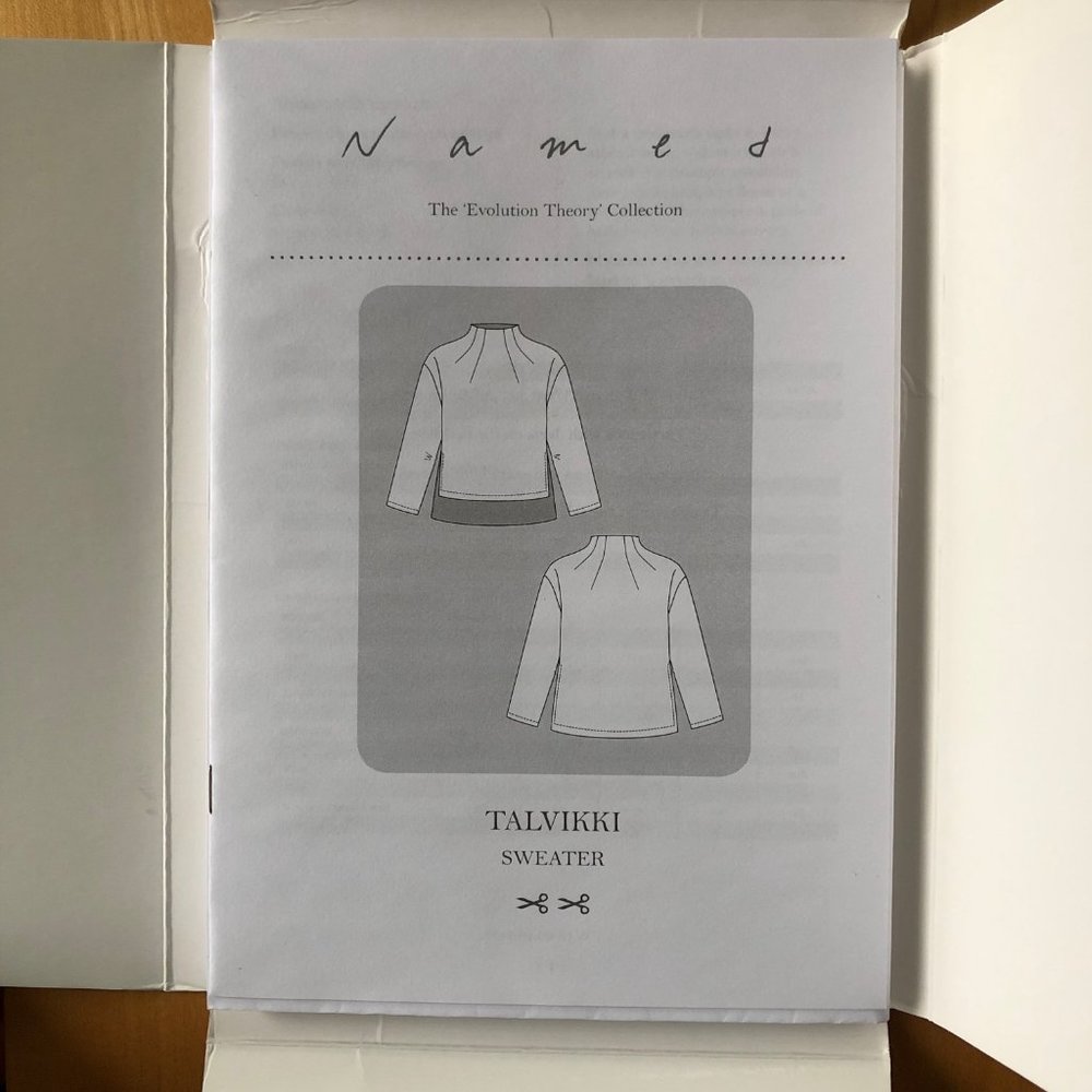 Named Pattern Talvikki Sweater, Uncut Sizes 0-18 - Picture 3 of 5